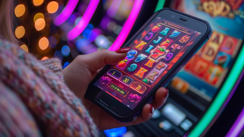 mmk77 app တွင် အွန်လိုင်း စလော့ဂိမ်းများ ကစားနေသော မြန်မာ ကစားသမား